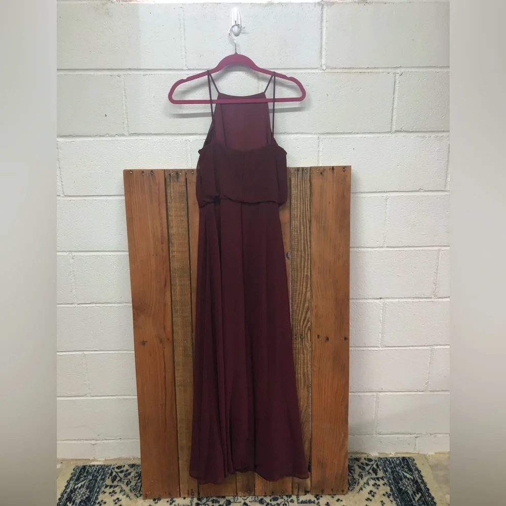 Bill Levkoff size 12 maroon bridesmaids dress - Picture 5 of 9